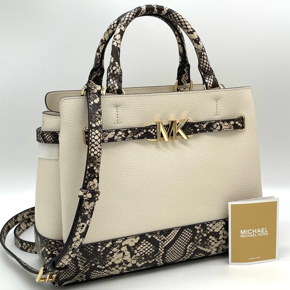 Michael Kors Reed Large Center Zip Satchel Crossbody Bag - Picture 4 of 10